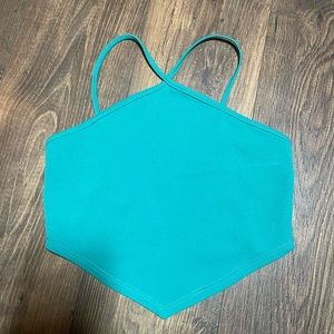 21 saints Teal Woman’s Crop Top - Size Medium